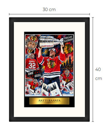 Uusi Antti Raanta Chicago NHL art print Limited Edition