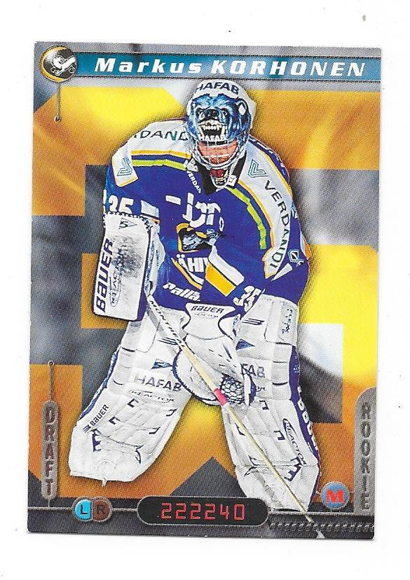 2000-01 CardSet #52 Markus Korhonen Kärpät MV