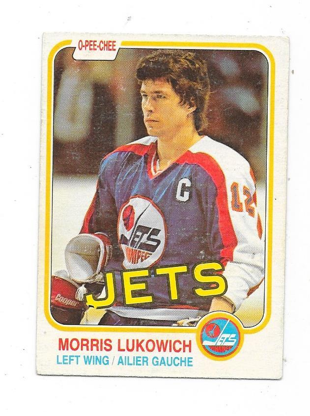 1981-82 OPC #370 Morris Lukowich , Winnipeg Jets