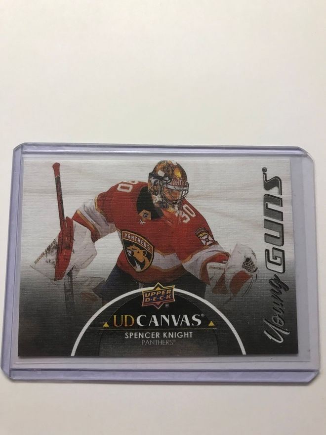 2021-22 Upper Deck Young Guns Canvas Black Spencer Knight
