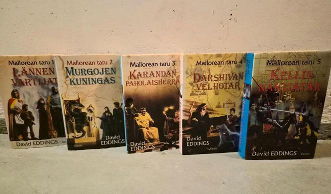David Eddings, Mallorean taru 1-5, kovakantiset kuin uudet