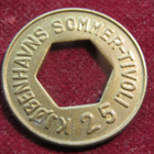 Kjöpenhavs Sommertivoli-poeltti token 25 öre Tanska-Denmark - pikkukuva 1