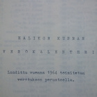 Halikon kunnan VEROKALENTERI 1963 Halikko / Salo - pikkukuva 3