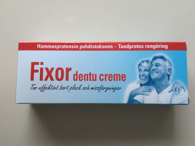 Fixor dentu creme -tahna hammasproteesin puhdistukseen 50 ml