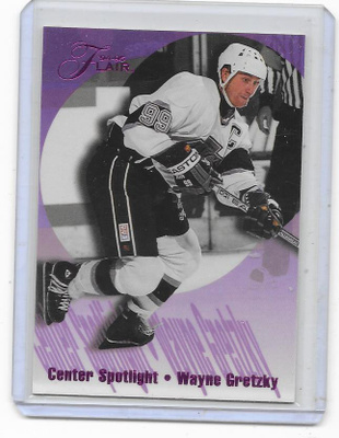 1994-95 Flair Center Spotlight #2of10 Wayne Gretzky LA Kings