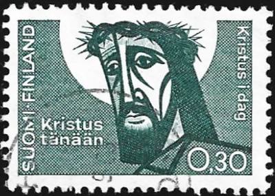 1963 Kristus tänään 0,30 mk leimattu LaPe 574