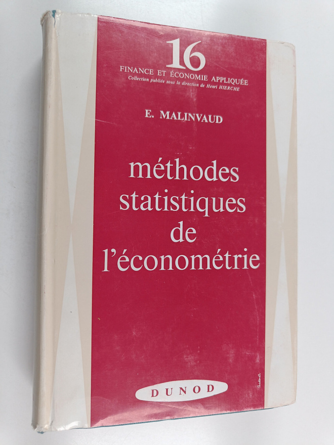 Edmond Malinvaud : Methodes statistiques de l'econometrie