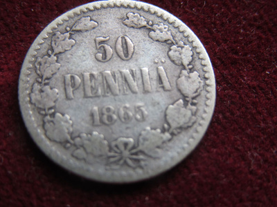 50 penniä 1865