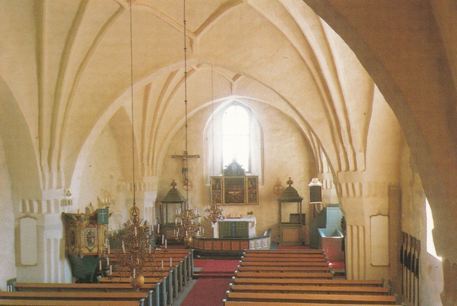 KIRKKOKORTTI - ULVILAN KIRKKO - SISÄKUVA - 2