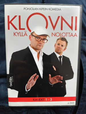 Klovni - Kyllä Nolottaa : kaudet 1-3 DVDBOX Suomijulkaisu