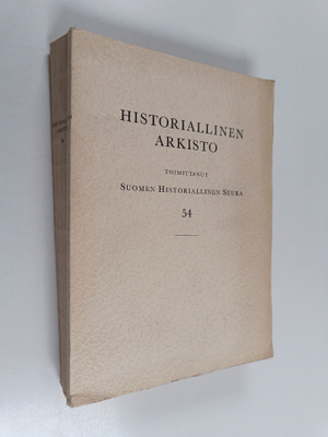 Historiallinen arkisto 54