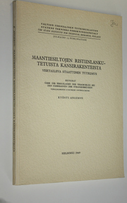 Kyösti Angervo : Maantiesiltojen ristiinlankutetuista kan...
