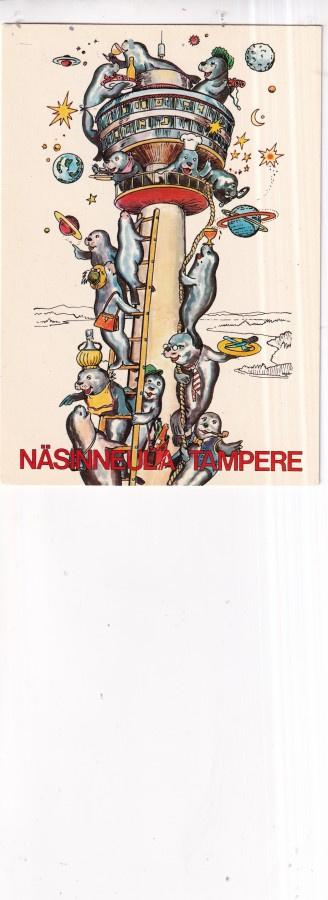 Tampere , Näsinneula piirroskortti  b679