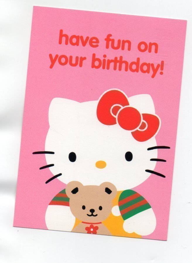 Hello Kitty °°HAVE FUN ON YOUR BIRTHDAY°° -KORTTI /Sanrio