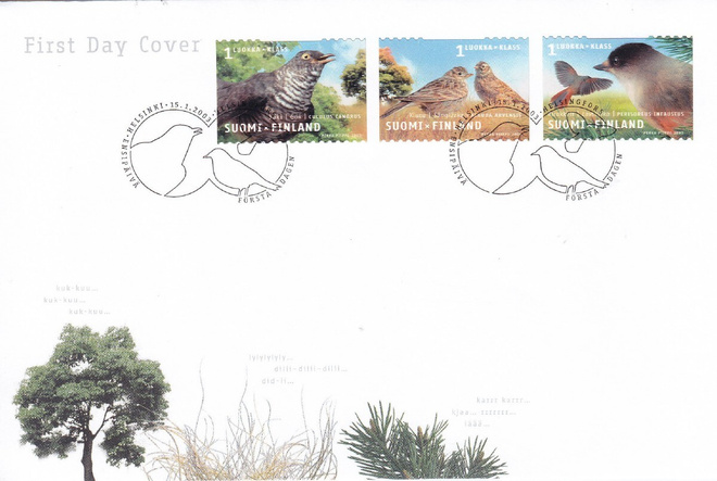 20 FDC kuori linnut 2003
