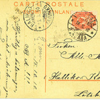 Ruusu ja värssy v.1910. Merkki pun.10pen - pikkukuva 1