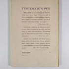 Aale Tynni : Tuntematon puu : runoja - pikkukuva 2