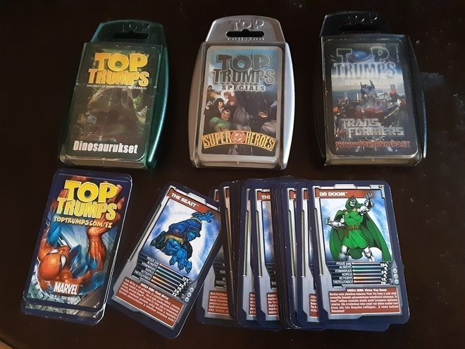 Top Trumps kortteja
