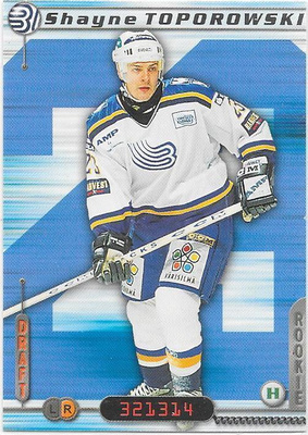 2000-01 CardSet #252 Shayne Toporowski Espoo Blues