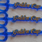 "Golden Cap" drinkkitikut 0,15 €/kpl (sähkönsininen/kulta) - pikkukuva 3