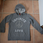 H&M harmaa Infinite love huppari 38 - pikkukuva 1
