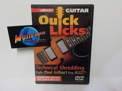 QUICK LICKS TECHNICAL SHREDDING, STYLE PAUL GILBERT UUSI DVD