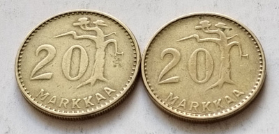 20 mk, circ, v . 1953,  II+III
