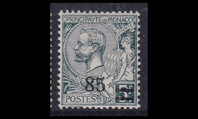 Monaco 72 * Prinssi Albert I 85/5 Fr (1924)