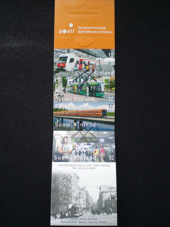 FDC-leimattu vihko Joukkoliikenne - LaPe V72 o