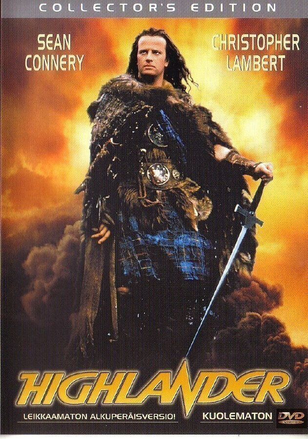 dvd, Highlander, kuolematon - alkuper. leikkaamaton versio