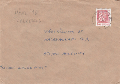 Postileima, HÄMEENLINNA  10