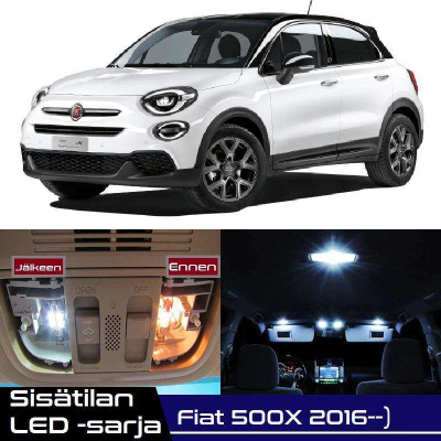 Fiat 500X Sisätilan LED-sarja 8-osainen