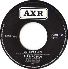 Ali & Rosvot : Lettipää / Kesä Kasinolla 7"Single