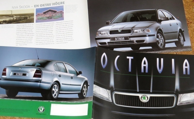 1997 Skoda Octavia esite - 12 sivua - KUIN UUSI