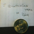 Paraguay 5 quaranies 1992, km#166a - pikkukuva 2
