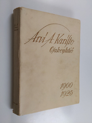Arvi A. Karisto Osakeyhtiö 1900-1925