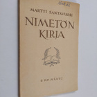 Martti Santavuori : Nimetön kirja : runoja - pikkukuva 1