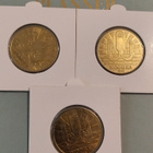 Kolme Ranskan Polynesian kolikkoa. - pikkukuva 2