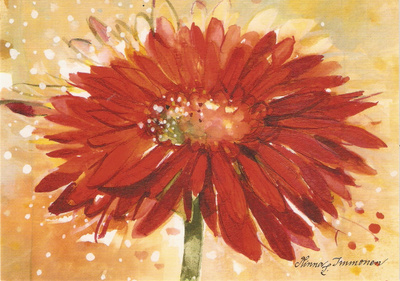 Minna Immonen : "Punainen Gerbera". Ei kulk.