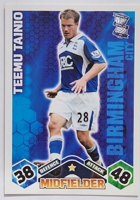 Teemu Tainio jalkapallokortti 2009-2010 Birmingham City