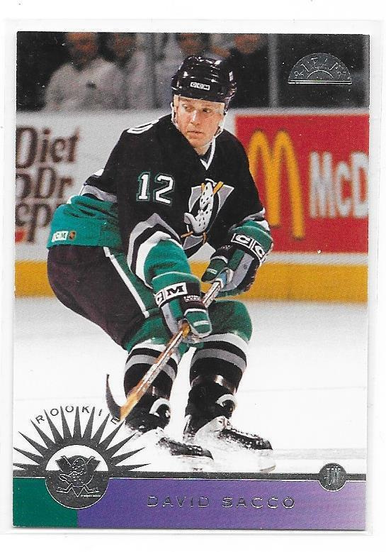1996-97 LEAF #218 David Sacco Anaheim Mighty Ducks