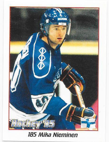 1995 Hockey VM #185 Mika Nieminen Suomi Ilves