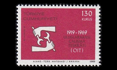 Turkki 2122 ** Työjärjestön ILO 50v (1969)