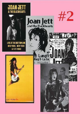 JOAN JETT --- julistesetti 5kpl --- 21cm x 30cm #2