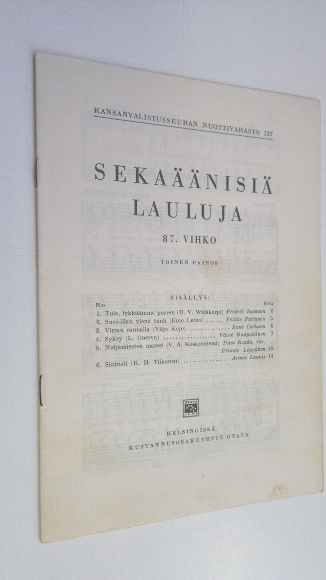 Sekaäänisiä lauluja 87. vihko