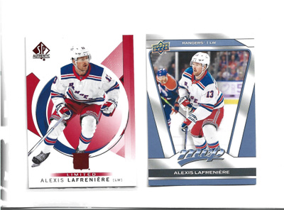2 X ALEXIS LAFRENIERE - RANGERS 1 erkkari=LIMITED RED #36