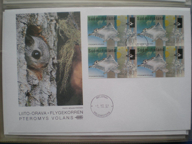 FDC - ATM 32 Orava 2,40 / 2,70 / 2,80 / 3,20 mk 1.10.1997