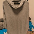 Kappahl harmaa kauluksellinen poncho one size - pikkukuva 1