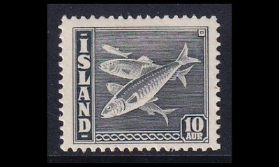 Islanti 237A ** Silli 10 A musta (14) (1945)