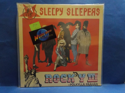 SLEEPY SLEEPERS - ROCKY VI PÖLKYLLÄ PÄÄHÄN EX+/M- FIN -86 LP
